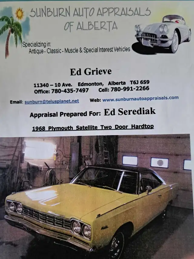 1968 Plymouth Satellite 2 door hardtop