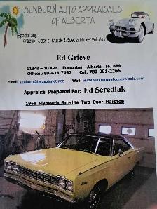1968 Plymouth Satellite 2 door hardtop