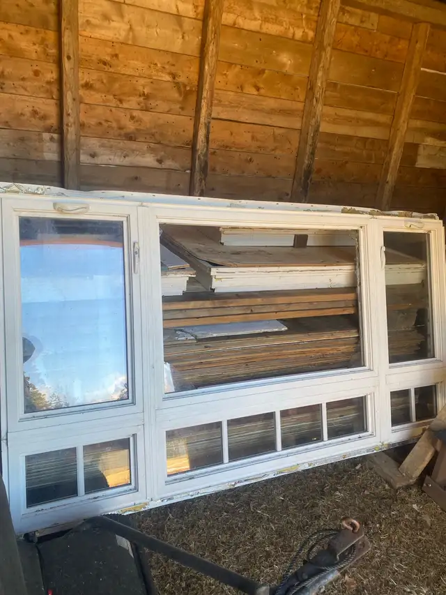 Large vinyl window