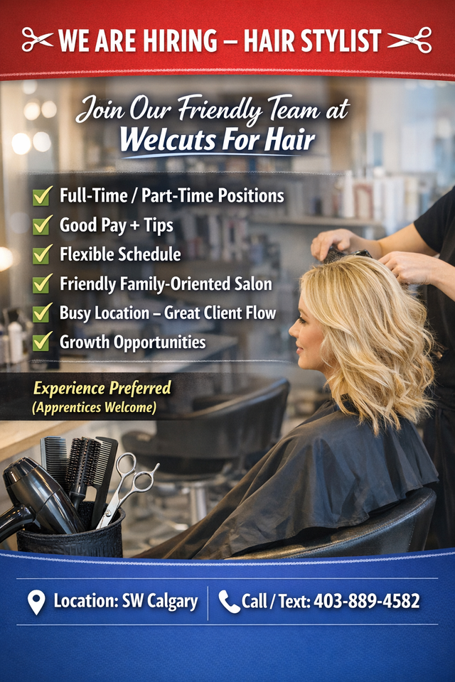 WE’RE HIRING – LICENSED HAIR STYLIST - Photo 2