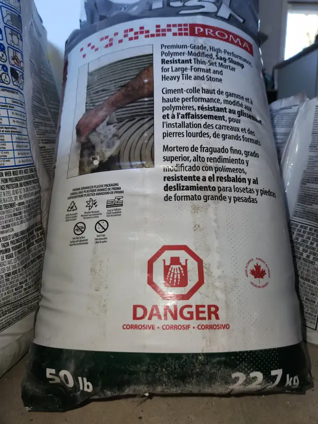 Ciment-Colle gris PRO P-151 SF (PROMA) 50 lbs neuf jamais ouvert