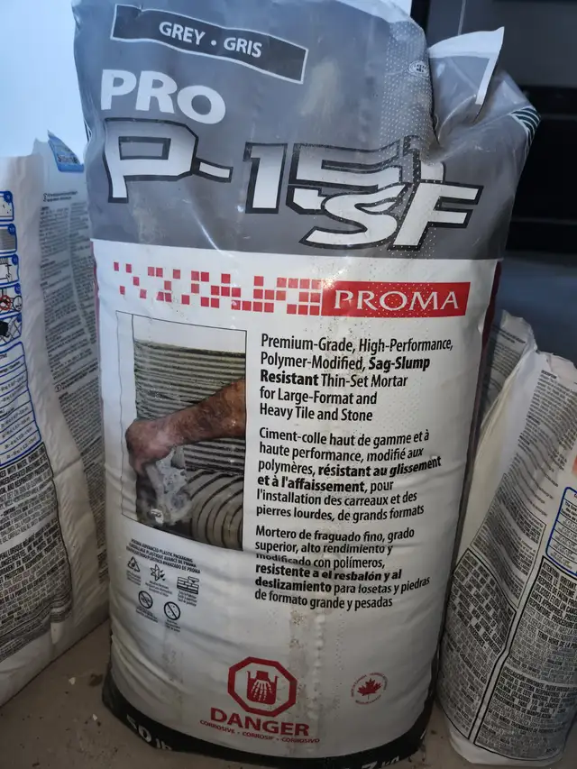 Ciment-Colle gris PRO P-151 SF (PROMA) 50 lbs neuf jamais ouvert - Photo 2