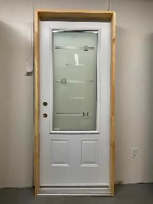 1436PA Porte d’acier 34″D Blanche Alsace 23×49