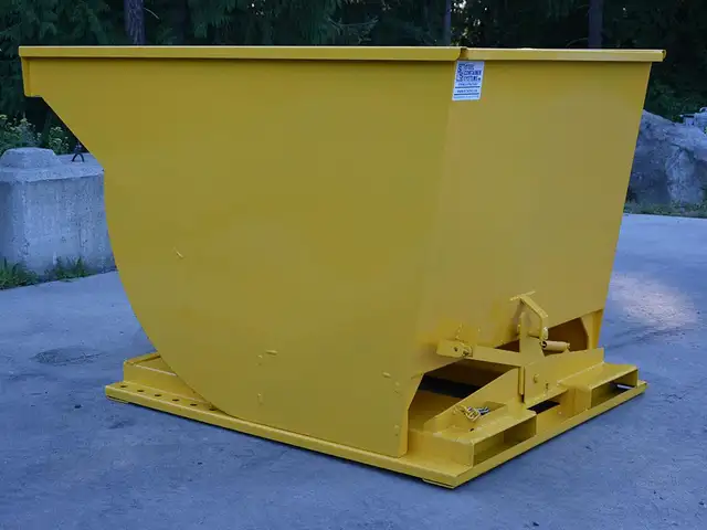 Trémie de déversement en acier industriel - Photo 2