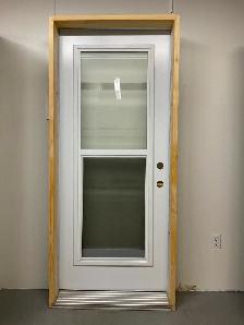 1418PA Porte d’acier 34G Blanc Guillotine élévation Optika 23x65