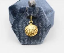 14K CLAMSHELL PEARL PENDANT