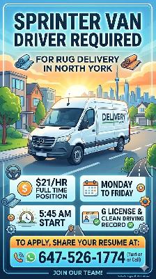 G Driver Job Available