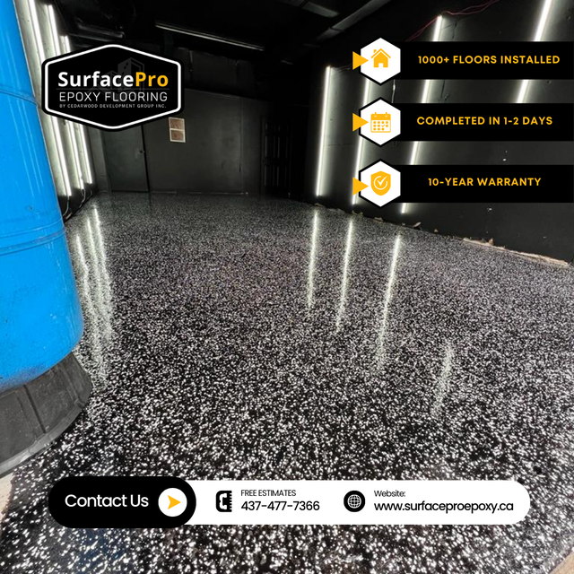 Epoxy Floor Coating — Garage, Basement & Commercial