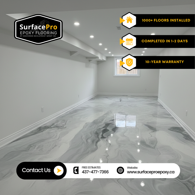 Epoxy Floor Coating — Garage, Basement & Commercial - Photo 2