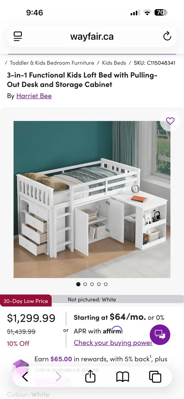 Lit loft pour enfant
