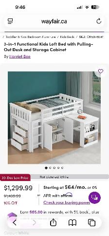 Lit loft pour enfant