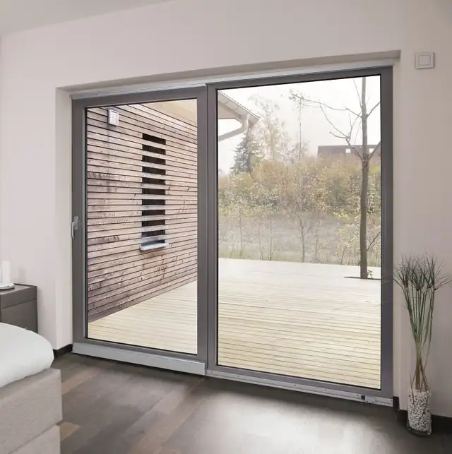 Smooth, modern sliding doors installed by experts.