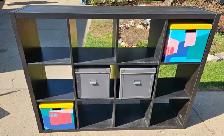 Black Storage Shelf $80. Delivery Available