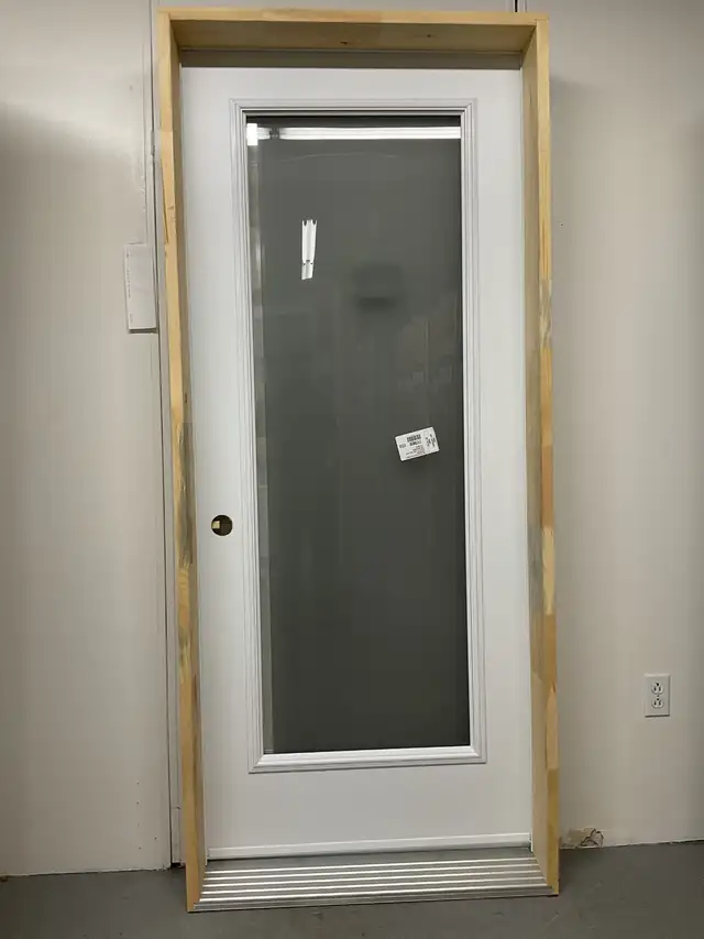 1401PA Porte d’acier 34″D Blanche Sérigraphie side 23×65
