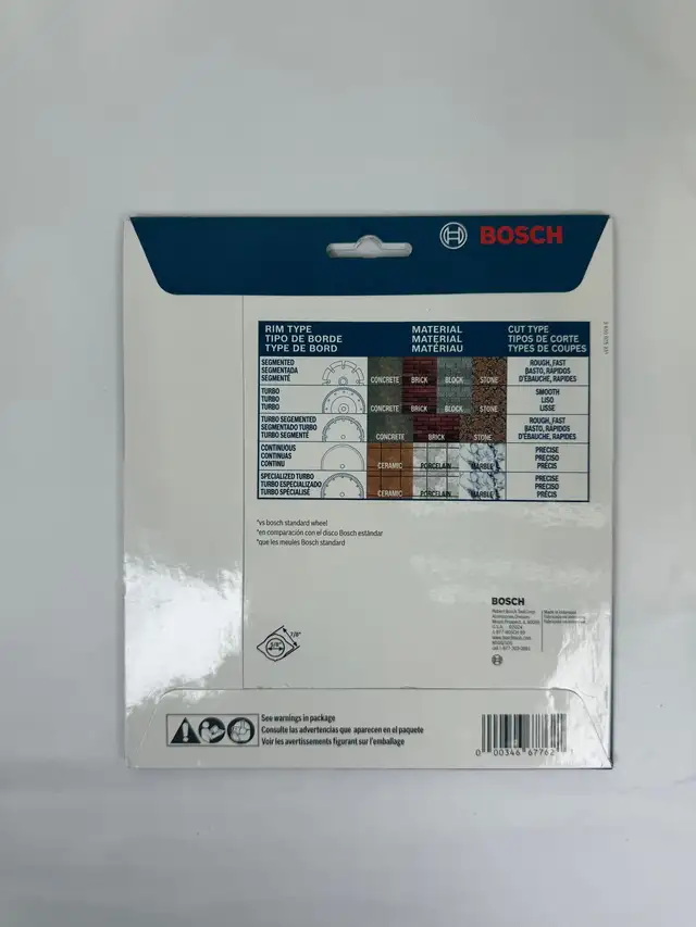 BOSCH 7' Premium Segment Rim Diamond Blade DBS0702 Long Life Coa - Photo 2