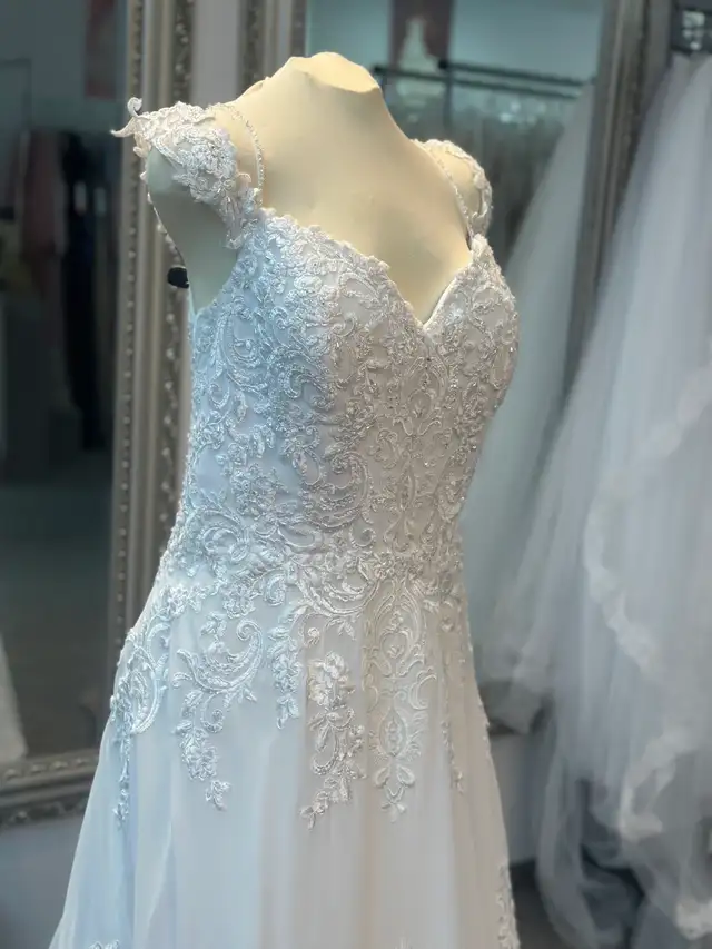 NEW Chiffon/Lace Wedding Gown - Photo 2