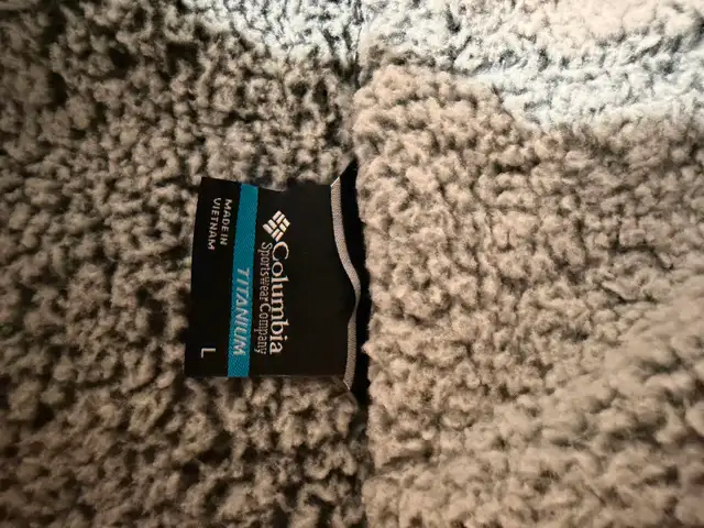 Mens (L) Columbia Titanium Arctic Sherpa Hoodie (New) - Photo 2