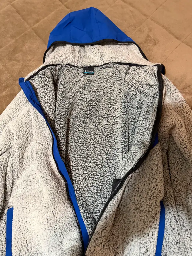 Mens (L) Columbia Titanium Arctic Sherpa Hoodie (New) - Photo 3