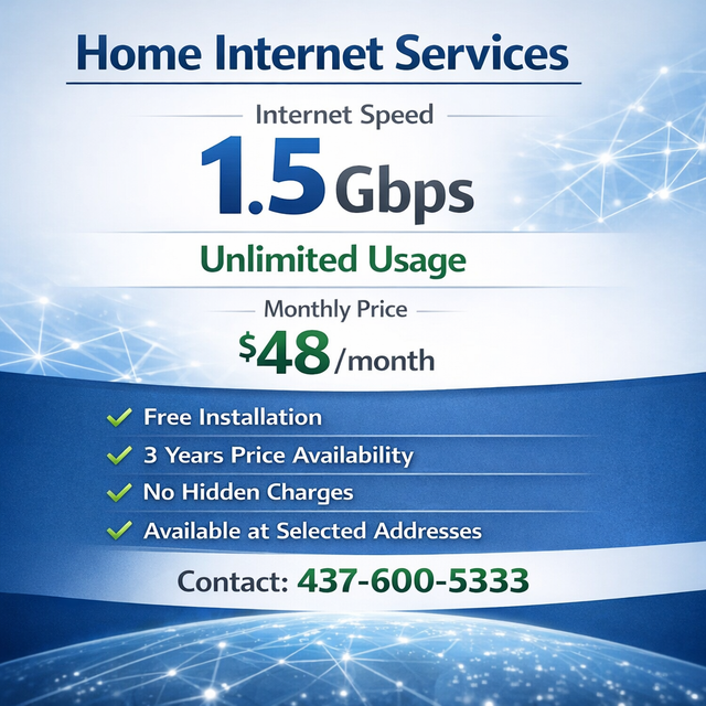 Best Internet Deal $48 | 1.5 Gbps Unlimited