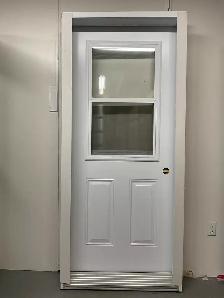 1314PA Porte d’acier 34″G Blanche Guillotine 23×37