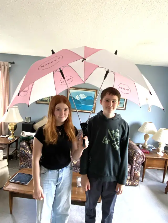 Unique 2-person COUPLES UMBRELLA