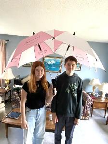 Unique 2-person COUPLES UMBRELLA