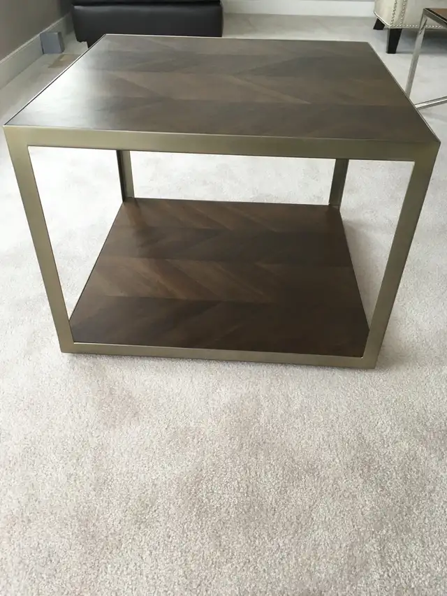 Mara Solid Acacia Wood End Table $300. Like new. - Photo 7