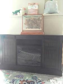 60 inch Electric Fireplace TV Stand like new