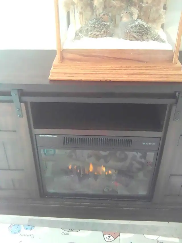 60 inch Electric Fireplace TV Stand like new - Photo 2