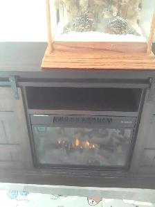 60 inch Electric Fireplace TV Stand like new - Photo 2