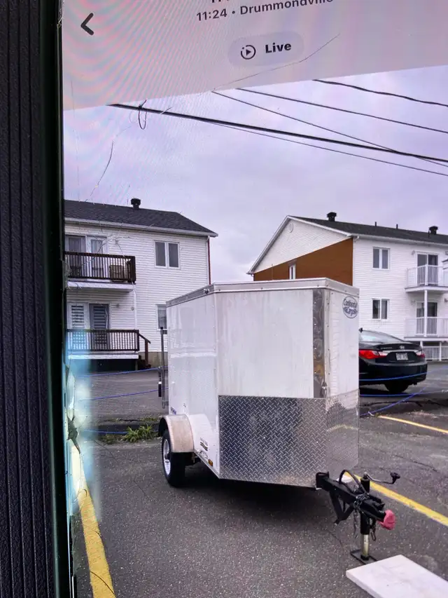 trailer 4x6 avec lumières Dell