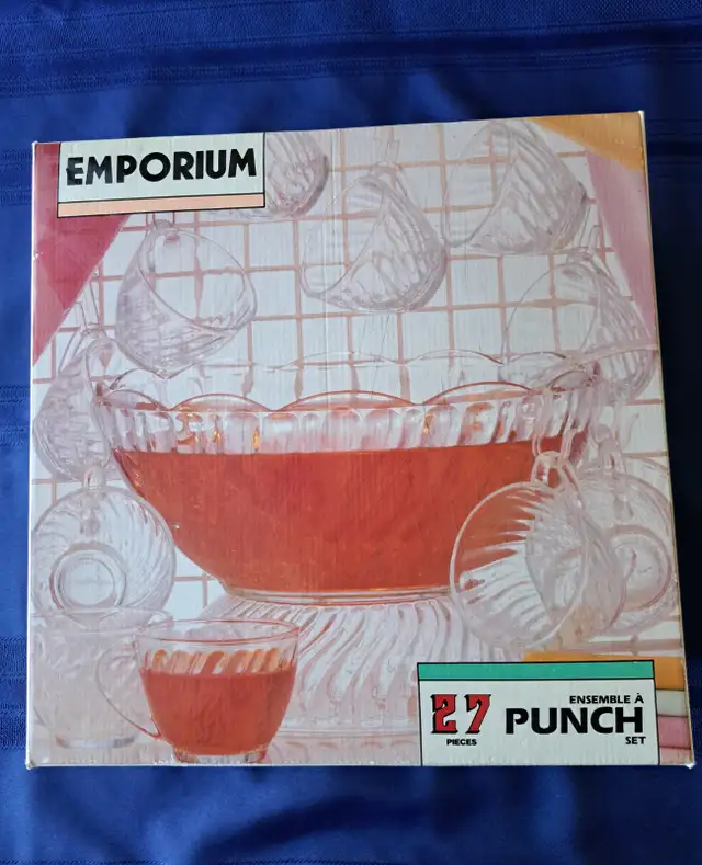 Bol à punch en verre