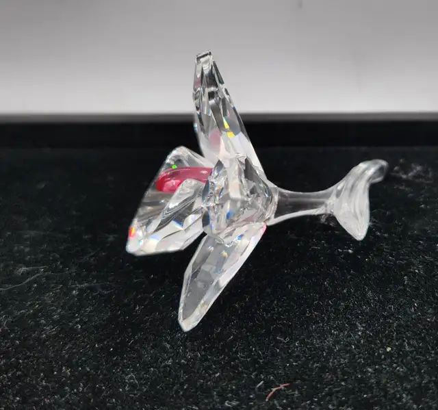 Swarovski Crystal Pink Orchid with Dark Centre Figurine - Photo 3