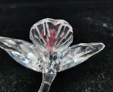 Swarovski Crystal Pink Orchid with Dark Centre Figurine - Photo 5