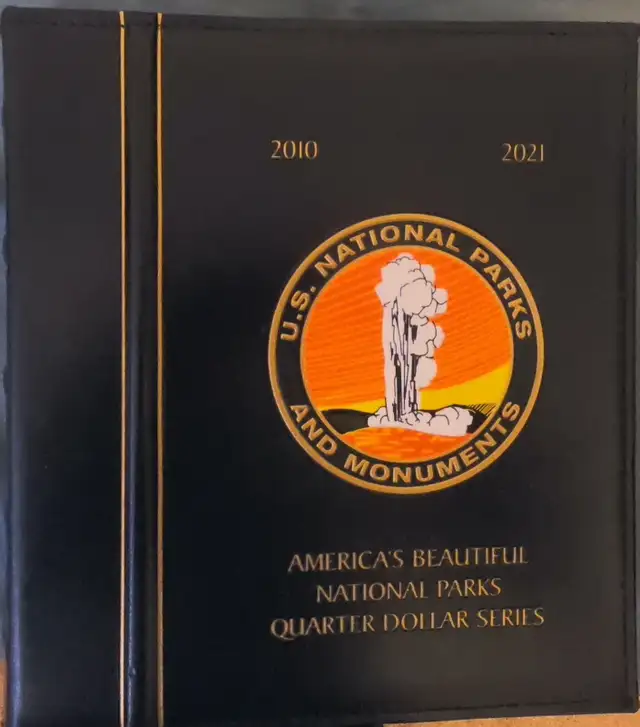 USA PARKS 25 ¢ QUARTER  SET IN VERY FINE ALBUM