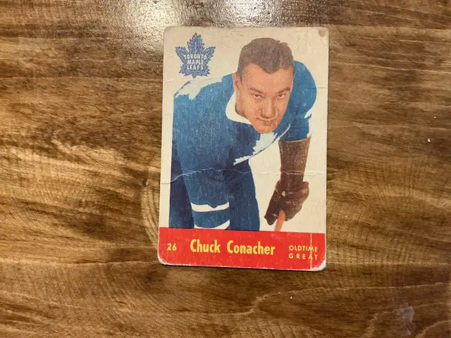 1955-56 CHARLIE CONACHER PARKHURST Card 26 "OLDTIME GREATS"