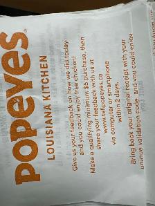 urgent hiring cashier popeyes