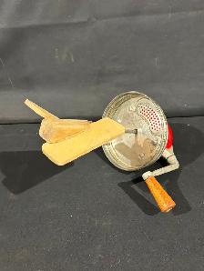 Antique 4qt Glass Butter Churn - Photo 6