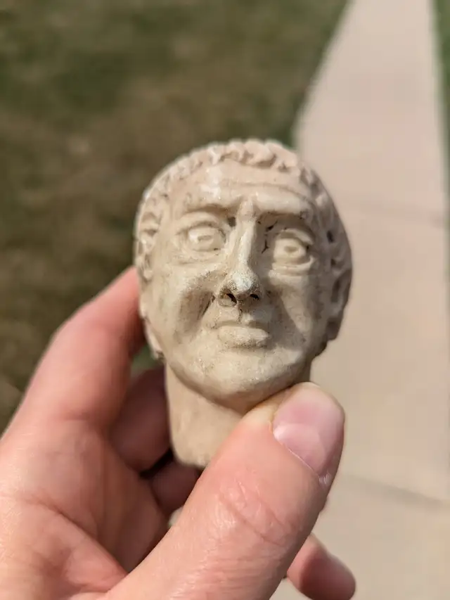 ROMAN MARBE BUST, LOOKS LIKE NERVA..