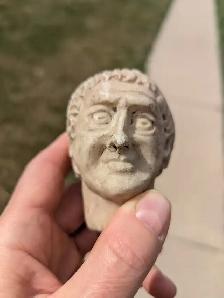 ROMAN MARBE BUST, LOOKS LIKE NERVA..