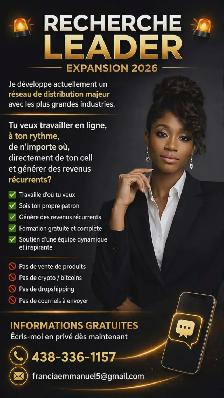 Très belle opportunité pour toi