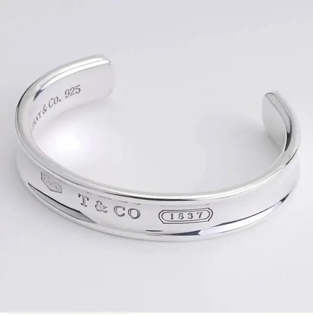 Tiffany & Co 1837 Wide Cuff Bracelet in Sterling Silver