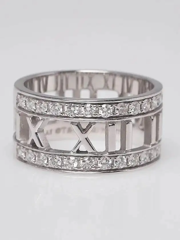 TIFFANY & CO. 18k White Gold And Diamond Atlas