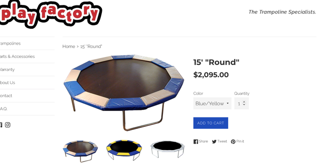 Trampoline Play Factory 15 foot - Photo 2