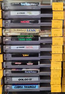 Nintendo NES Games: Tetris, Red Racer, Link, Super Mario Bros.