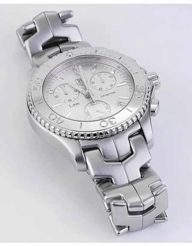 TAG Heuer Link CJ1111 42mm Chronograph Steel Quartz Men's Watch