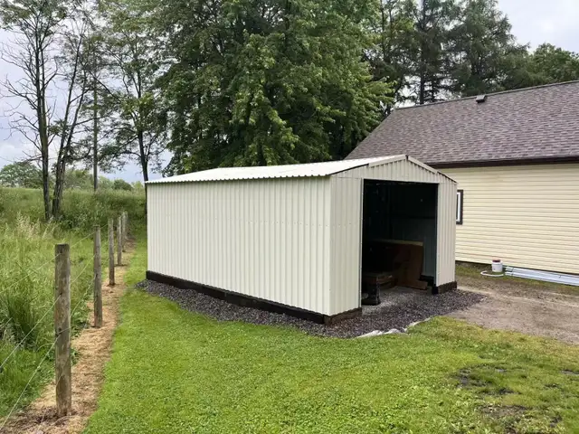 Garage en acier pour véhicules, 4,27 m x 5,79 m - Photo 7
