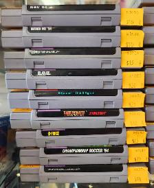 Nintendo SNES Games: Arkanoid, Firepower, Romance, Uniracers