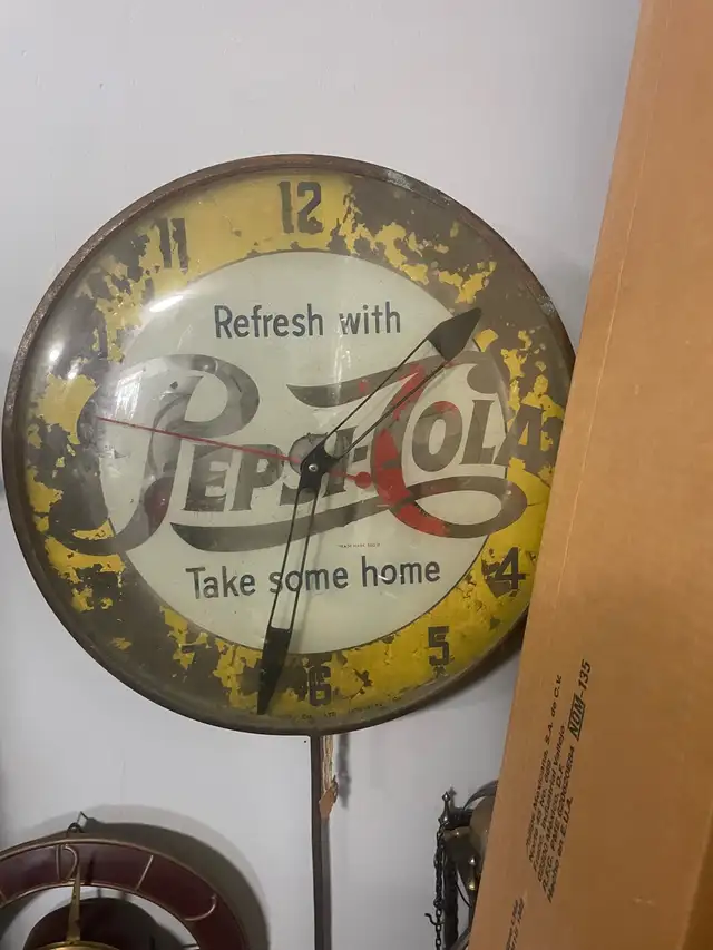 Antique   Retro Advertising Clocks / Bar Signs