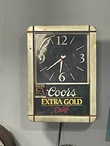 Antique   Retro Advertising Clocks / Bar Signs - Photo 3